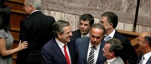 Überstanden: Das griechische Parkament hat Antonis Samaras das Vertrauen ausgesprochen.