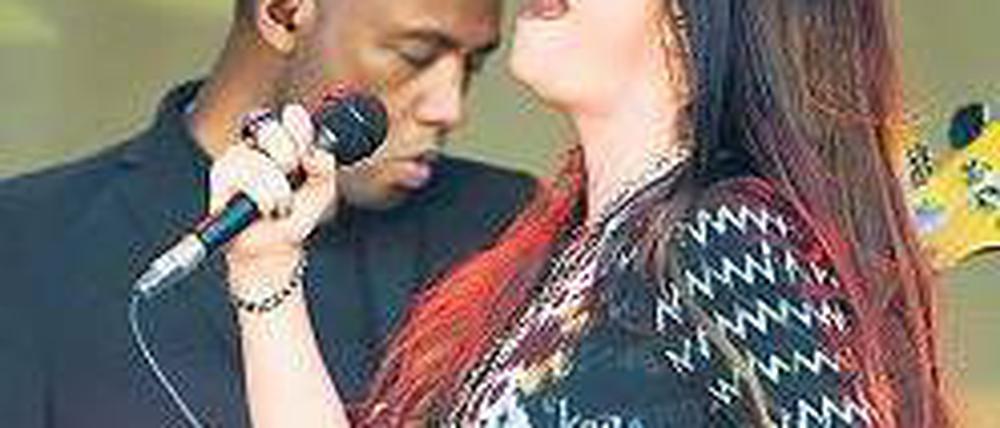 Zorn und Schmerz. Alanis Morissette bei ihrem Berliner Auftritt. Foto: dapd