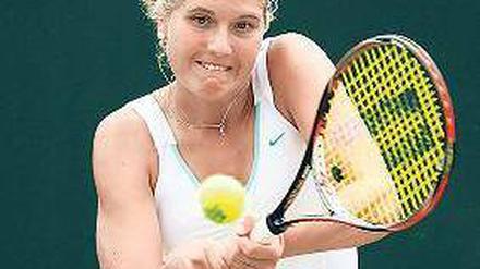 Sie baut auf Sand. Antonia Lottner setzt auf eine Karriere als Tennisprofi. Foto: p-a