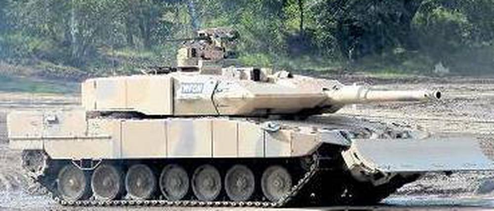 Ab in die Wüste? Saudi-Arabien hat Interesse am Kampfpanzer Leopard 2A7.Foto: dpa