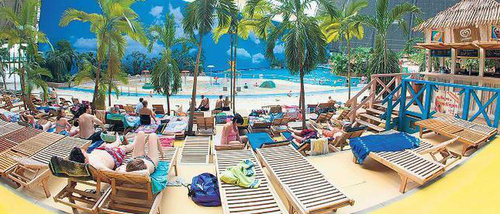 Aufwärmen unterm Foliendach: "Tropical Islands" ist beliebter denn je.