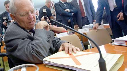 Wolfgang Schäuble ließ mitteilen, für eine solche Abgabe gebe es keine Notwendigkeit.