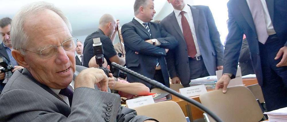 Wolfgang Schäuble ließ mitteilen, für eine solche Abgabe gebe es keine Notwendigkeit.