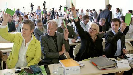 Grüne Spitzen: Renate Künast, Jürgen Trittin, Claudia Roth und Cem Özdemir.