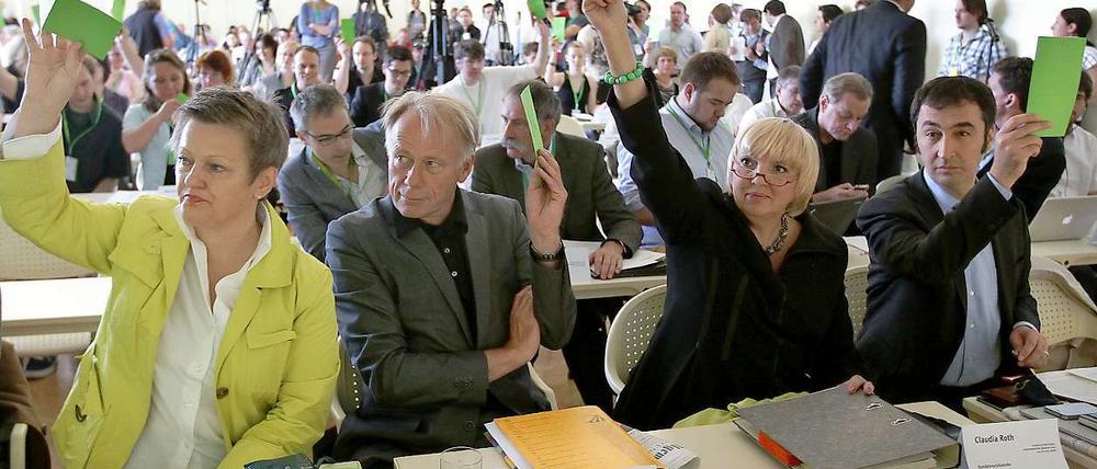Grüne Spitzen: Renate Künast, Jürgen Trittin, Claudia Roth und Cem Özdemir.