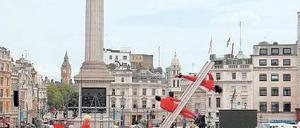 Zwischen Sport und Kunst. Extrem-Tänzer auf dem Trafalgar-Square. Foto: dapd