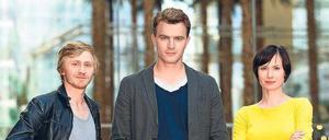 So jung und schon im kriminellen Milieu. Das Fahnderteam des „Tatorts“ aus Erfurt ist das jüngste in der ARD. Benjamin Kramme (links) ist 30 Jahr alt, Friedrich Mücke ein Jahr älter und Alina Levshin ist Jahrgang 1984. Foto: MDR