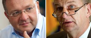 Frank Henkel, Innensenator von Berlin, und sein brandenburgischer Kollege Dietmar Woidke sehen keinen Grund, die Verfassungsschutzbehörden beider Länder zusammenzulegen.