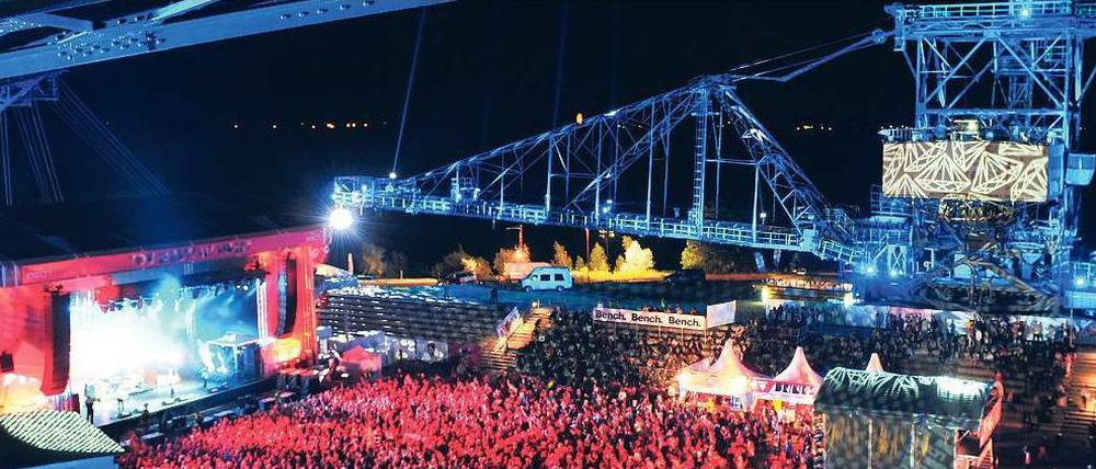 Industriekultur. Zum 15. Mal fand in diesem Jahr das Melt-Festival auf dem ehemaligen Braunkohletagebaugelände Ferropolis statt. Drei Tage lang lauschten dort 20 000 Menschen Bands und DJs.