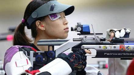 Die chinesische Schützin Yi Siling holte die erste Gold-Medaille.