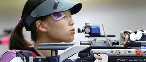 Die chinesische Schützin Yi Siling holte die erste Gold-Medaille.