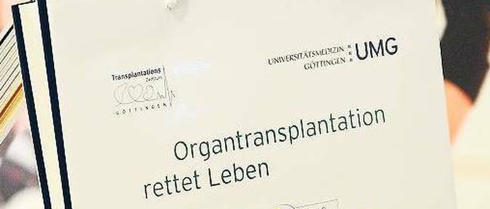 Werbung im Göttinger Klinikum.