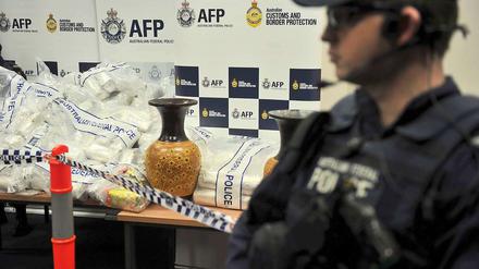 Der australischen Polizei ist ein Schlag gegen Drogenhändler geglückt.