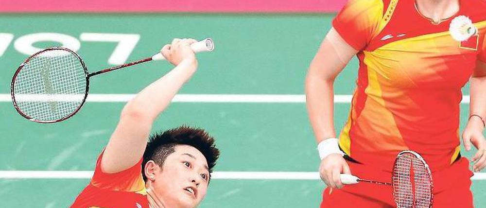 China am Ende. Yu Yang (l.) und Wang Xiaoli wurden vom Turnier augeschlossen. Yu will jetzt sogar ihre Karriere beenden.Foto: Reuters