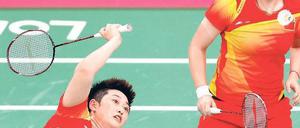 China am Ende. Yu Yang (l.) und Wang Xiaoli wurden vom Turnier augeschlossen. Yu will jetzt sogar ihre Karriere beenden.Foto: Reuters