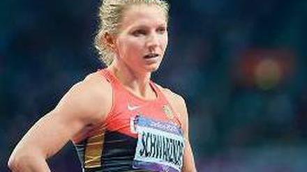 Kein Silber, doch Silber? Lilli Schwarzkopf im Verwirrspiel. Foto: AFP