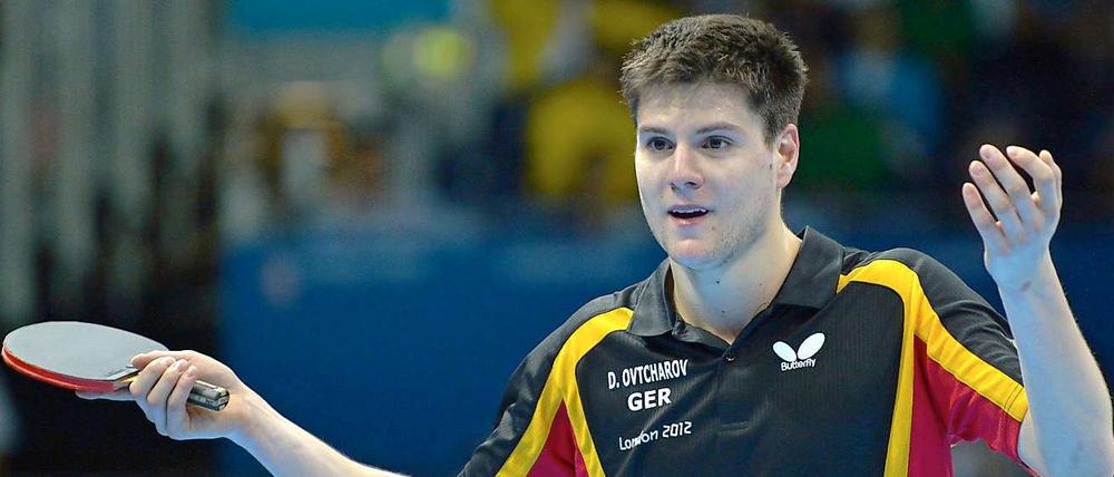 Tatsächlich Bronze? Dimitrij Ovtcharov kann es seinen Erfolg selbst kaum fassen.