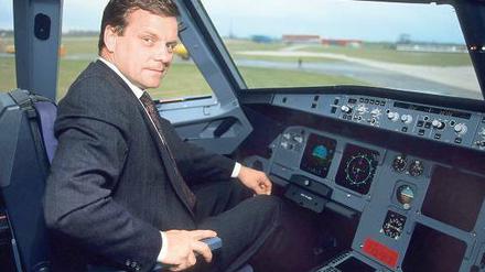 Hauptsache Cockpit. Hartmut Mehdorn, 1989, als Vorstandsvorsitzender der Deutschen Airbus.