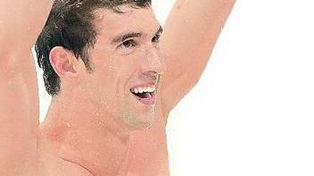 Jubeln kann ich immer noch. Michael Phelps freut sich über seine olympische Medaille Nummer 19. Foto: dapd