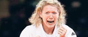 Zum Lachweinen. Kerstin Thiele zog als Debütantin sensationell ins olympische Judo-Finale ein. 