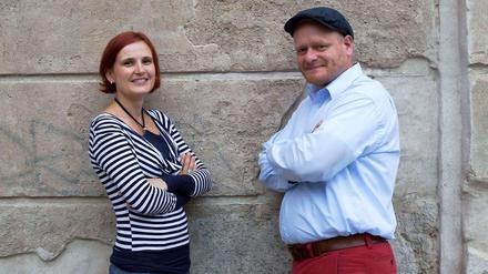 Geht da was? Linken-Chefin Katja Kippling und Piraten-Chef Bernd Schlömer.