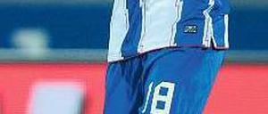 Neues Band. Künftig läuft Peter Niemeyer nicht nur mit Haargummi, sondern auch mit Kapitänsbinde auf. Foto: dpa