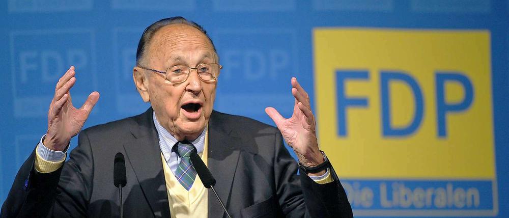 Der ehemalige Bundesaußenminister Hans-Dietrich Genscher