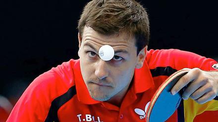 Am Ball lag's nicht. Timo Boll verlor schon im Achtelfinale des Einzelwettbewerbs.