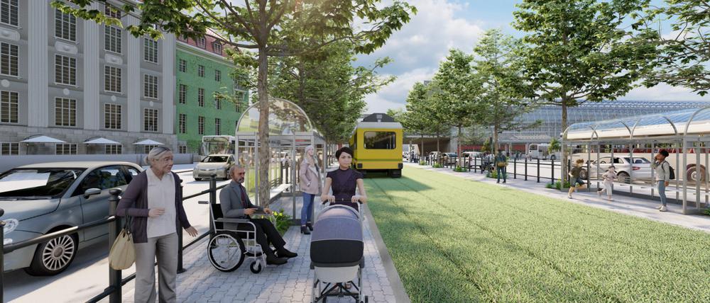 Hier die Idee vom Rathausvorplatz.
