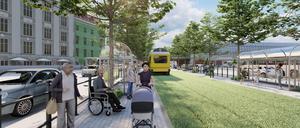 Hier die Idee vom Rathausvorplatz.