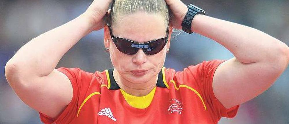 Was hab ich nur gemacht? Nadine Kleinert kann es nicht fassen. Foto: dpa