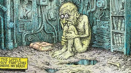 Ängstliches Männlein: Diese Farbzeichnung von Crumb gibt's als Bonus zur Luxusausgabe dazu.