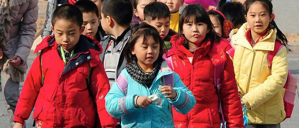 Wenn diese Kinder es einmal an eine von Chinas Top-Universitäten schaffen wollen, müssen sie sehr fleißig lernen.