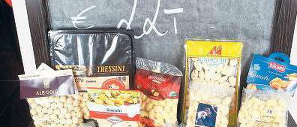 Außen Vielfalt, drinnen eher Monotonie: Unsere Gnocchi-Auswahl Foto: Georg Moritz
