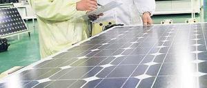 Weltmarktführer. In China werden heute 80 Prozent aller Solarmodule gefertigt.Foto: dapd