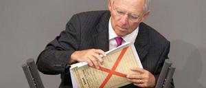 Will mit seinem Gesetz Vorreiter in Europa sein: Wolfgang Schäuble.