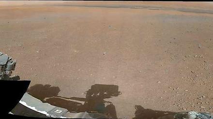 130 Einzelfotos stecken in diesem Panoramabild vom Mars.