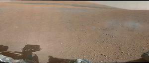 130 Einzelfotos stecken in diesem Panoramabild vom Mars.