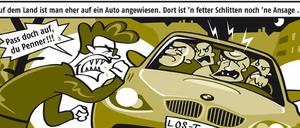 Nachhaltigkeit, kurzweilig: Auszug aus einem „Morgenstadt“-Strip von Thomas Gronle.