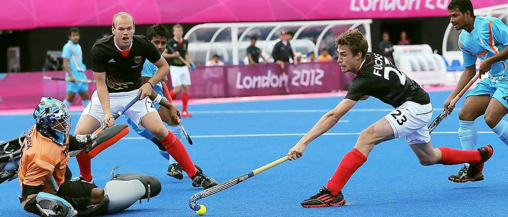 Voller Einsatz für das große Ziel. Der Hamburger Florian Fuchs ist mit seinen gerade 20 Jahren schon ein Führungsspieler im deutschen Team.