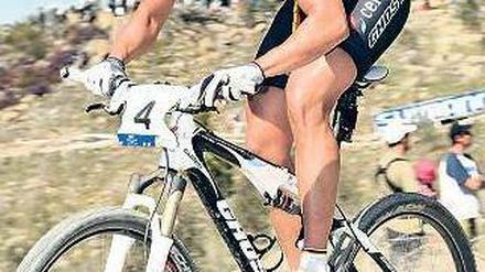 Sabine Spitz, 40, war auf dem Mountainbike dreimal Europameisterin, zweimal Weltmeisterin und 2008 in Peking Olympiasiegerin. Foto: dpa