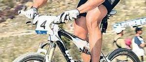 Sabine Spitz, 40, war auf dem Mountainbike dreimal Europameisterin, zweimal Weltmeisterin und 2008 in Peking Olympiasiegerin. Foto: dpa