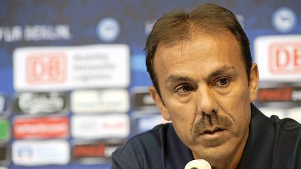 Herthas Trainer Jos Luhukay war mit seiner Mannschaft überhaupt nicht zufrieden.