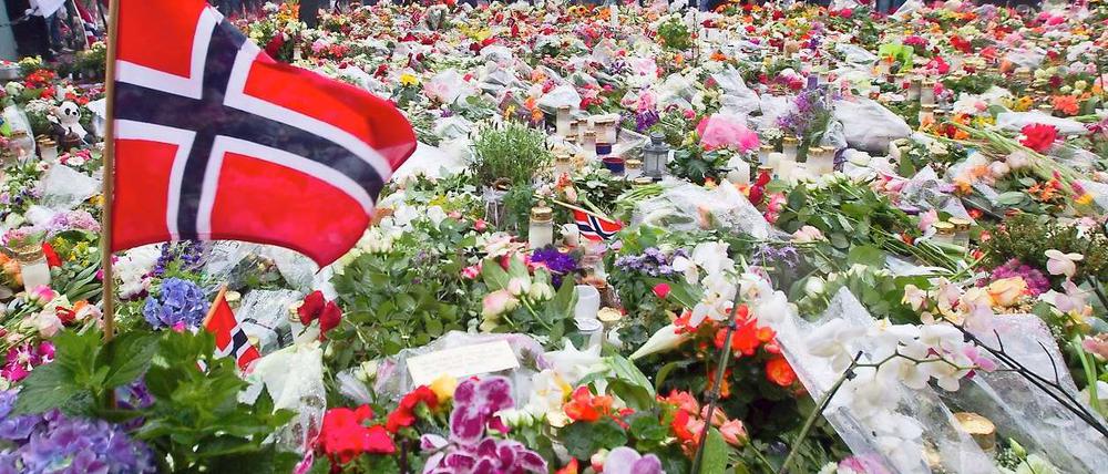 Gedenken in Oslo im Juli 2011.