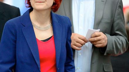 Linken-Vorsitzende Katja Kipping, Bernd Riexinger