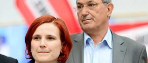 Linken-Vorsitzende Katja Kipping, Bernd Riexinger