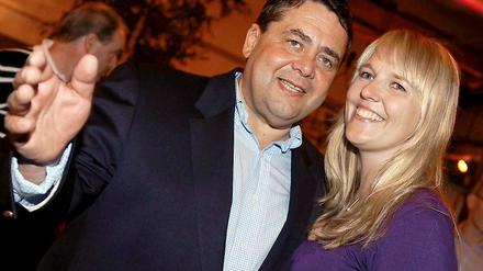 Privates Glück: Sigmar Gabriel und seine langjährige Partnerin Anke Stadler. Zusammen haben beide eine Tochter.