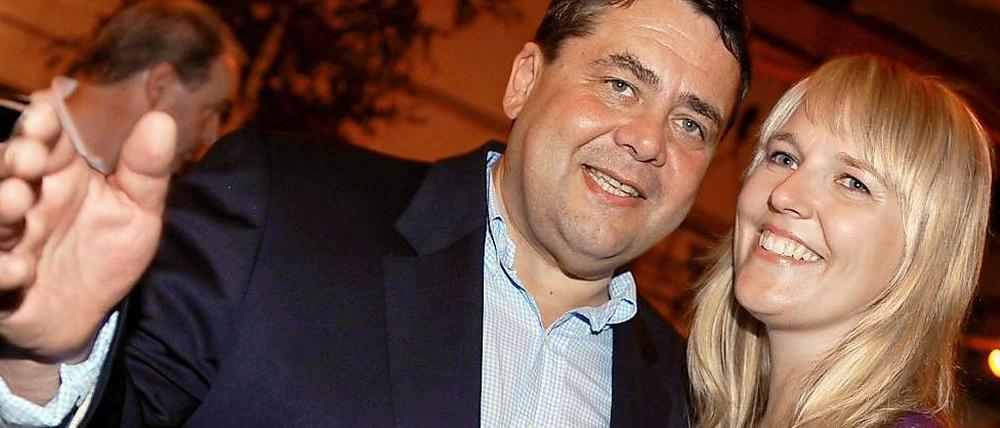 Privates Glück: Sigmar Gabriel und seine langjährige Partnerin Anke Stadler. Zusammen haben beide eine Tochter.