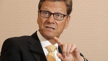 Außenminister Guido Westerwelle (FDP) beim Tagesspiegel-Interview.