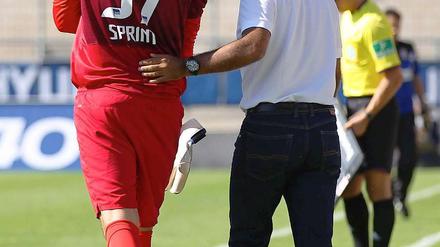 Philip Sprint mit Jos Luhukay